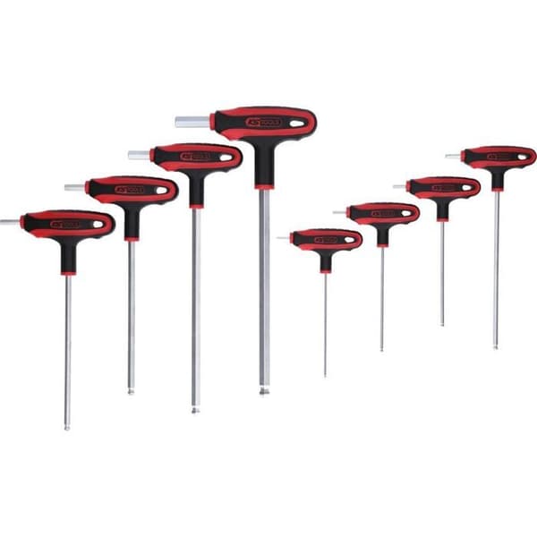 KS Tools 151.8155 ERGOTORQUEplus Insexnyckelsats, 8 delar - 4042146071472