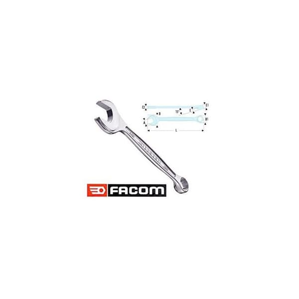 Metrisk kombinationsnyckel D.15mm L.185mm - FACOM - 440.15
