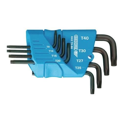 TORX T9-T40 vinklad hannyckelsats - GEDORE - artikelnummer 1531425 - Stål - Verktyg