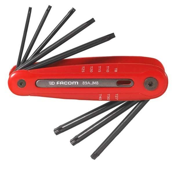 Torx hannycklar på Facom-fäste - FACOM - Nyckel - Resistorx - 8 - 10 - 15 - 20 - 25 - 27 - 30 - 40