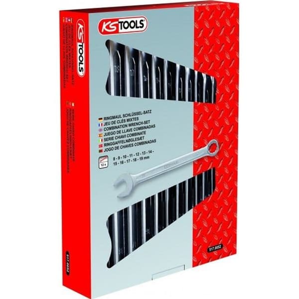 Metrisk kombinyckelsats - KS TOOLS - CLASSIC 12 st - Mått: 8 till 19 mm