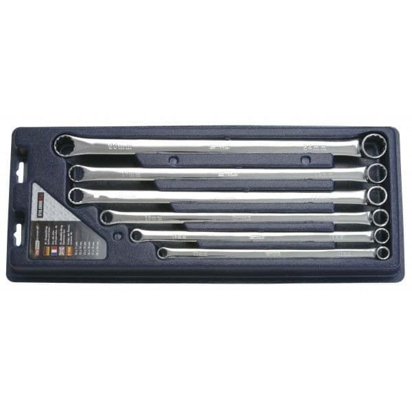 Ringnyckelsats CHROME plus extra lång 6 delar KS TOOLS 518.0800
