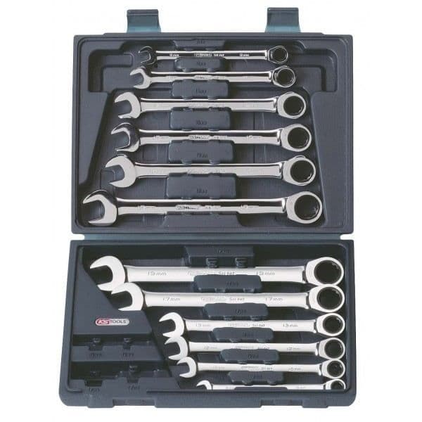 CHROMEplus spärrnyckelsats 16p.8-9-10-11-12-13-14-15-16-17-18-19 mm KS TOOLS