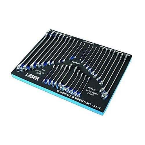 LaserkombinationsnyckelsetSilver 32 delar - 6795