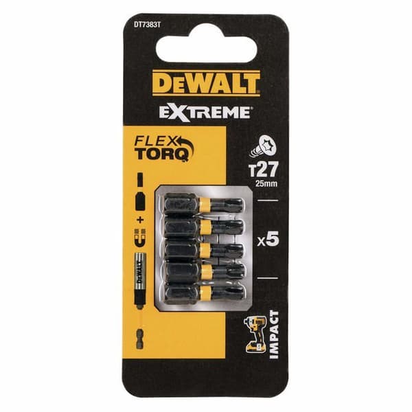 Torx-nyckel - Black+decker star hane-nyckel - DT7383T-QZ - DEWALT Torsion Impact Bit T27, 25mm