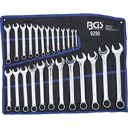 Kombinationsnyckelsats - BGS - 6-32 mm - Kallsmidet stål och blankförkromad - Gaffel