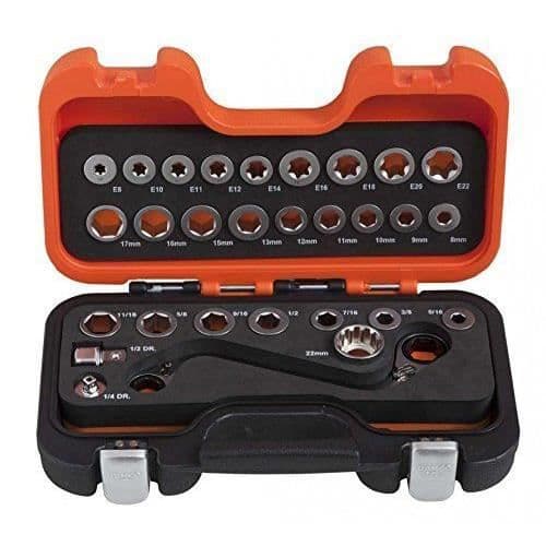 Bahco ringnyckel spärrform, LÅDA 29 delar - 1320SRM/S29