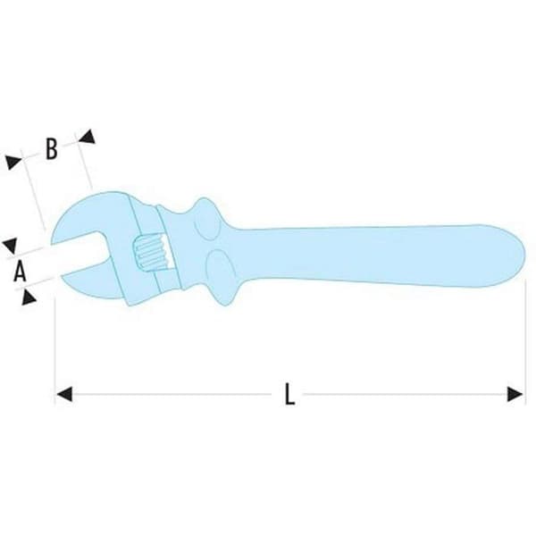 FACOM isolerad justerbar skiftnyckel - 210 mm - 113.8TAVSE