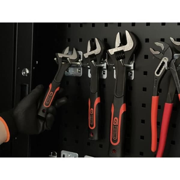 Spel av 3 skiftnycklar - KS TOOLS - 577.0199 - Skiftnycklar med bi-material handtag - 8" - 10" - 12"