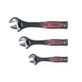 Miniatyrbild 1 av 4: Spel av 3 skiftnycklar - KS TOOLS - 577.0199 - Skiftnycklar med bi-material handtag - 8" - 10" - 12"