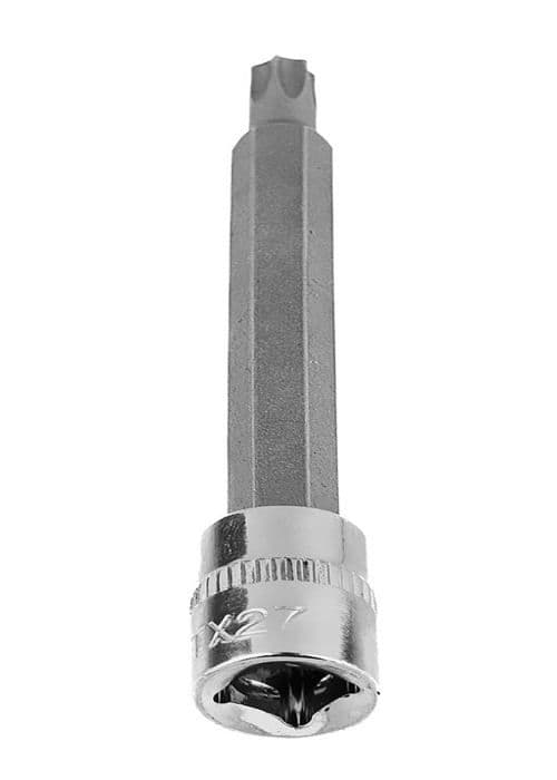 Cle torx - cle hanstjärna Neo - 10-344 - TORX TX27 spets på hylsa 1/4, lång, 87 mm