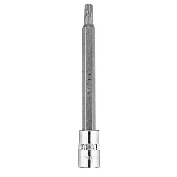Cle torx - cle hanstjärna Neo - 10-344 - TORX TX27 spets på hylsa 1/4, lång, 87 mm