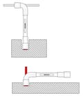Miniatyrbild 3 av 4: Cle allen - cle a 6 pans - cle male hexagonale Matador - 03200220 - Cle a pipe 6 x 12 carats 22 mm