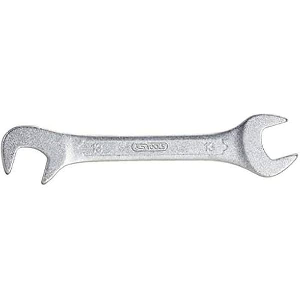 Dubble nyckel - KS TOOLS - 517.1830 - Stål - Böjd ändprofil 15° och 75° - Polerade huvuden