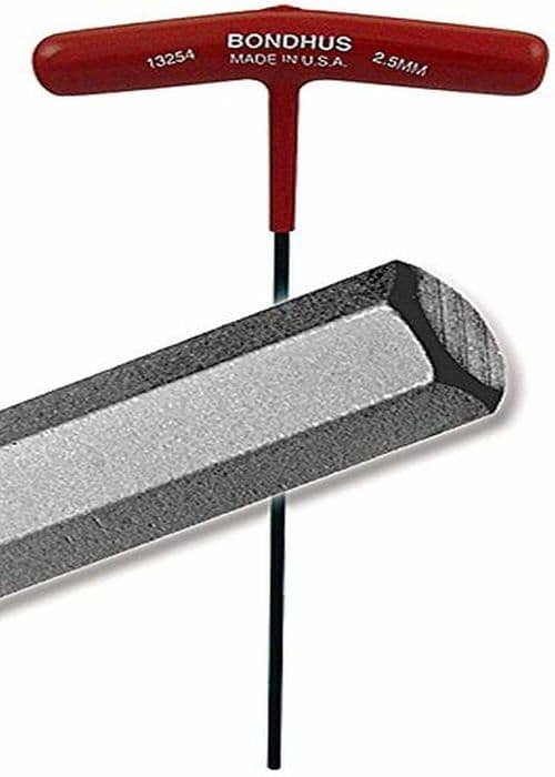 Cle allen - cle a 6 pans - cle male hexagonale Bondhus - BO15268 - Clé Allen 6.0 - T-handtag