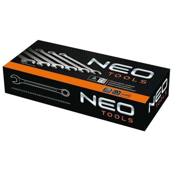 Spel av 26 blandnycklar med splinprofil NEO TOOLS 09-754 (6-32mm)