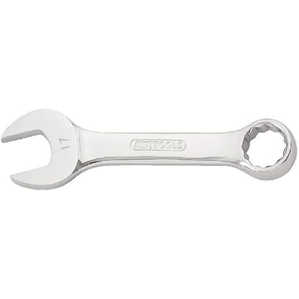 Kombinationsnyckel - KS TOOLS - 518.0004 - Kromvanadium - 12 sidor - Vinklad 15° öppning
