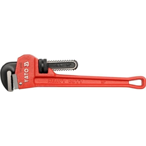 Rörnyckel - YATO - YT-2492 - Käftbredd 7,5 cm - Längd 60 cm - Röd
