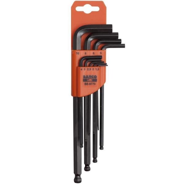 BAHCO Set med sexkantnycklar 1,5-10 mm BE-9770
