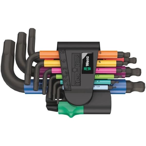 Wera Hex-Plus Multicolour 2 Set offset L-nycklar, syst. metrisk, BlackLaser 950-9 - 05133164001