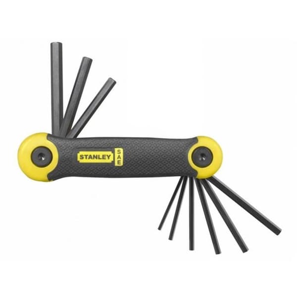 STANLEY 9-delad sexkantnyckelsats - 5/64" - 1/4"