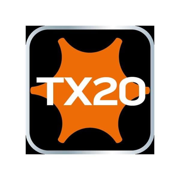 TORX TX20-bits på 1/4"-hylsa, lång, 87 mm