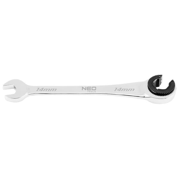 Kombinerad klossnyckel med kugghjul - NEO TOOLS - 14 mm - CrV-stål - 72 tänder - Hållbart verktyg