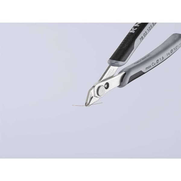 Knipex Super-Knips 78 03 125 ESD ESD Tång för kretskort utan facett 125 mm