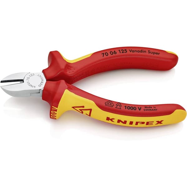 Knipex 70 06 125 VDE Sidoskärare med facett 125 mm