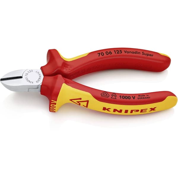 Knipex 70 06 125 VDE Sidoskärare med facett 125 mm