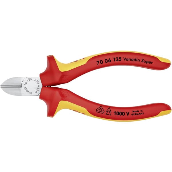 Knipex 70 06 125 VDE Sidoskärare med facett 125 mm