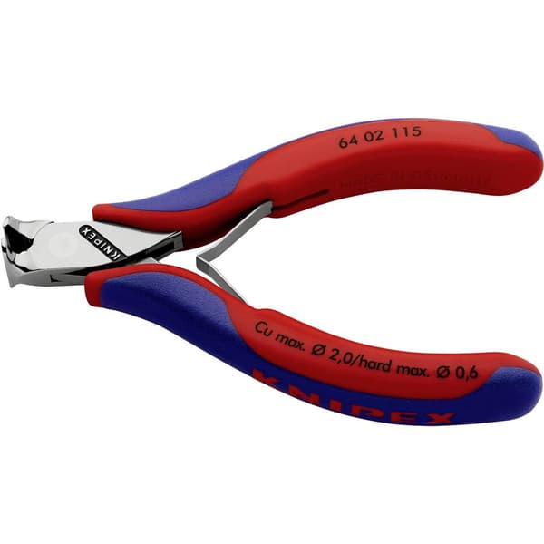 Knipex 64 02 115 Elektronik och finmekanik Ändavbitare med facett 115 mm