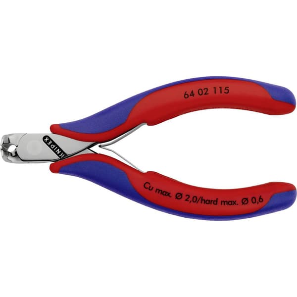 Knipex 64 02 115 Elektronik och finmekanik Ändavbitare med facett 115 mm
