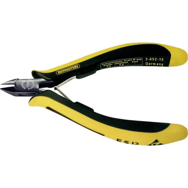 Bernstein Tools for Electronics EUROline-Conductive 3-652-15 ESD Sidoskärare med facett 120 mm