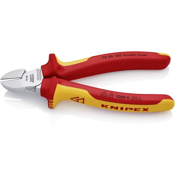 Knipex 70 06 160 VDE Sidoskärare med facett 160 mm