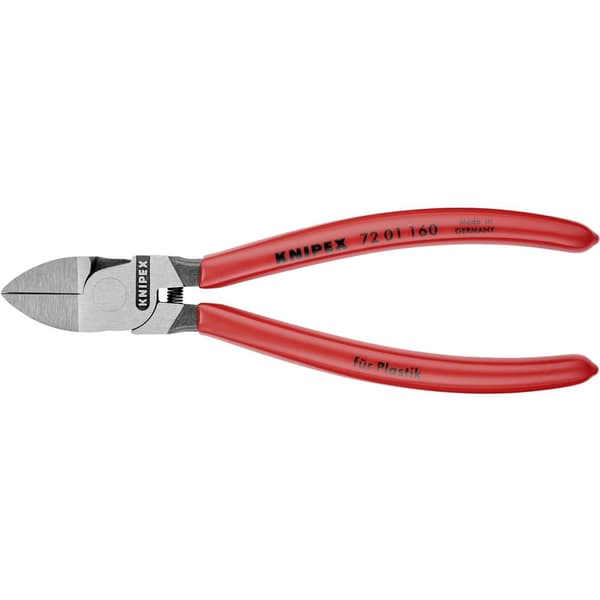 Knipex 72 01 160 Verkstad Sidavbitare för plast utan facett 160 mm