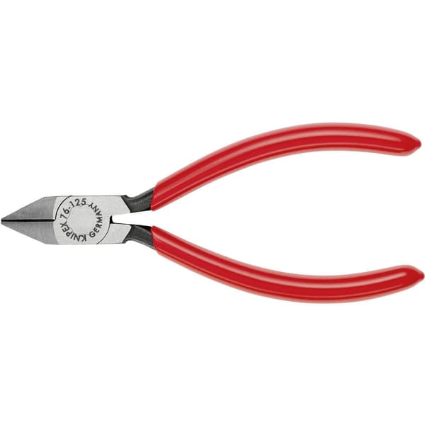 Knipex 76 81 125 Elektronik och finmekanik Sidoskärare med facett 125 mm