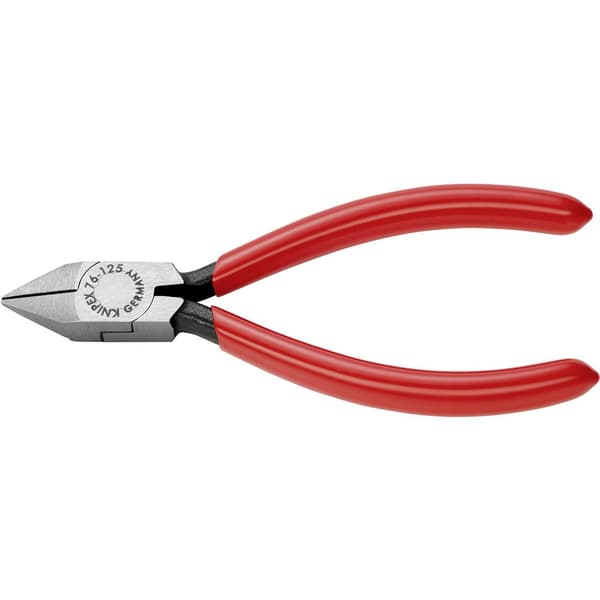 Knipex 76 81 125 Elektronik och finmekanik Sidoskärare med facett 125 mm