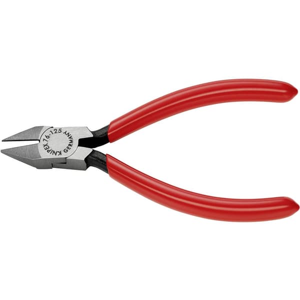 Knipex 76 81 125 Elektronik och finmekanik Sidoskärare med facett 125 mm