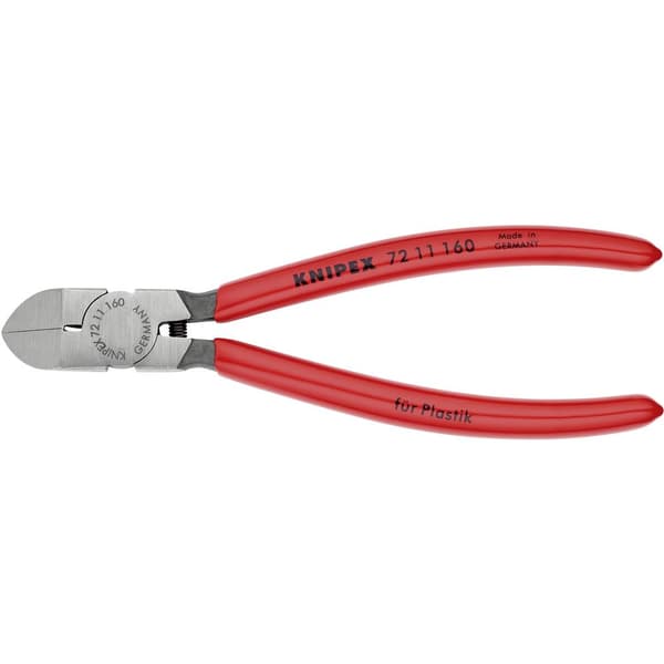 Knipex 72 11 160 Verkstad Sidavbitare för plast utan facett 160 mm