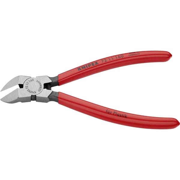 Knipex 72 11 160 Verkstad Sidavbitare för plast utan facett 160 mm