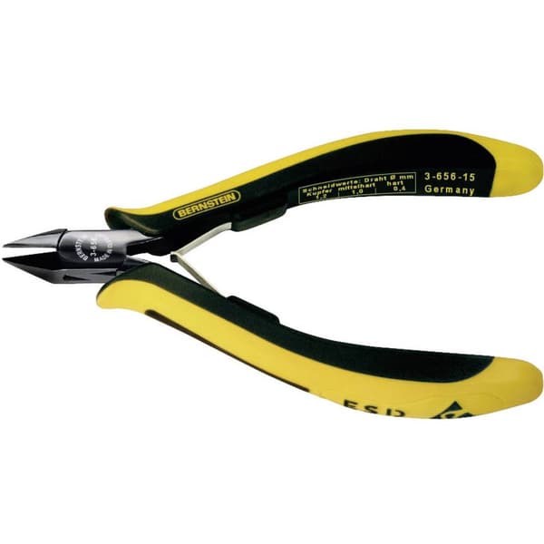 Bernstein Tools for Electronics EUROline-Conductive 3-656-15 ESD Sidoskärare med facett 125 mm