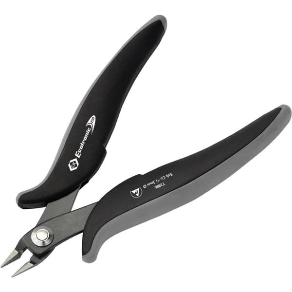 C.K Ecotronic T3886 ESD Tång för kretskort utan facett 139 mm