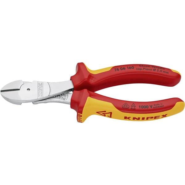 Knipex 74 06 160 VDE Kraftavbitare med facett 160 mm