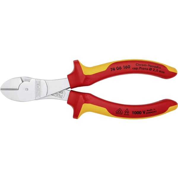 Knipex 74 06 160 VDE Kraftavbitare med facett 160 mm