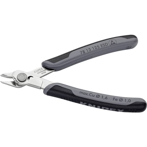Knipex Super-Knips 78 13 125 ESD ESD Tång för kretskort utan facett 125 mm