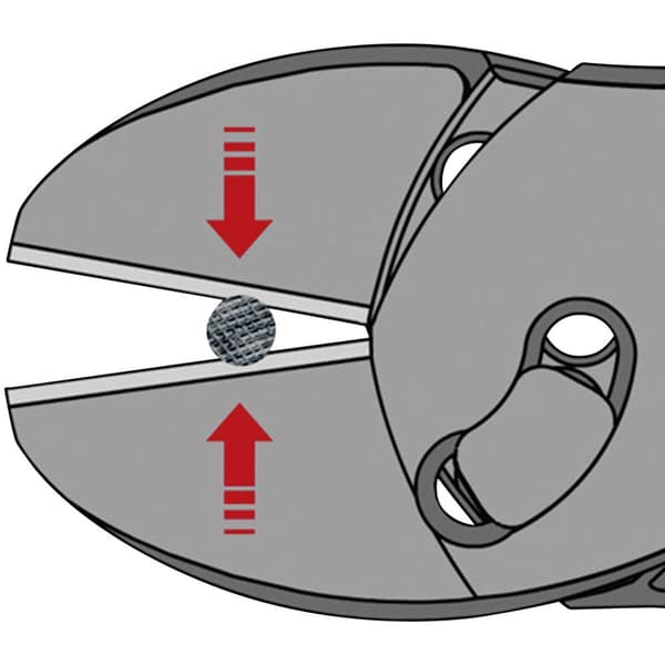 Knipex TwinForce 73 72 180 Verkstad Kraftavbitare med facett 180 mm