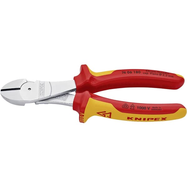 Knipex 74 06 180 VDE Kraftavbitare med facett 180 mm