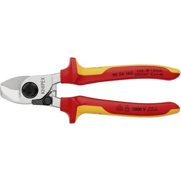 Knipex 95 26 165 Kabelavbitare Lämplig för Aluminium- och kopparkablar, enkel- och flertrådig 15 mm 50 mm² 0