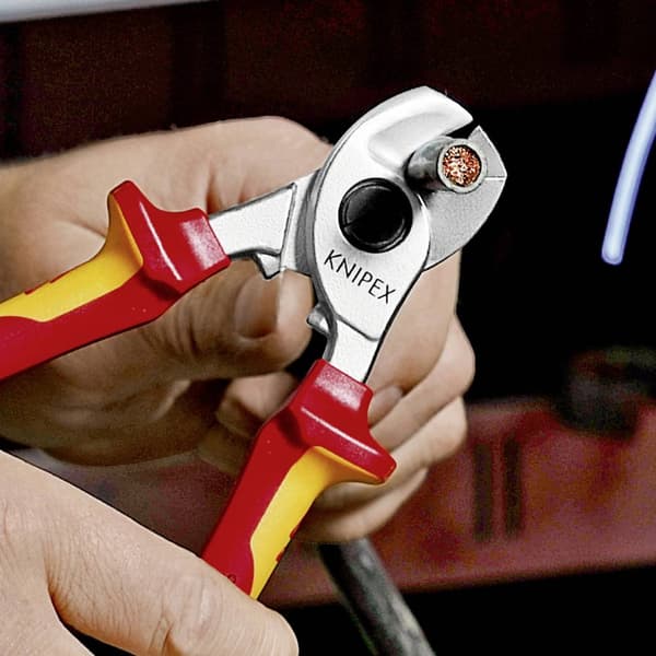 Knipex 95 26 165 Kabelavbitare Lämplig för Aluminium- och kopparkablar, enkel- och flertrådig 15 mm 50 mm² 0